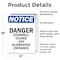 Signmission Danger Stairwell Closed Use Alternative, 12 in W x Rectangle, Vinyl Decal OS-2PACK-NS-D-1218-V-10922 - alternate 6